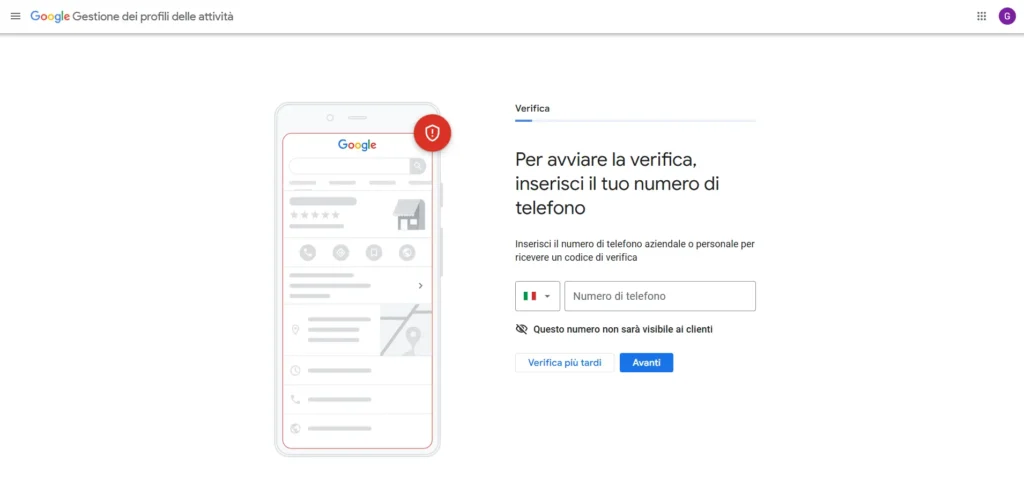 Verifica la Tua Attività su Google My Business